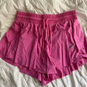 Pink flowy skort